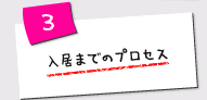 入居までのプロセス